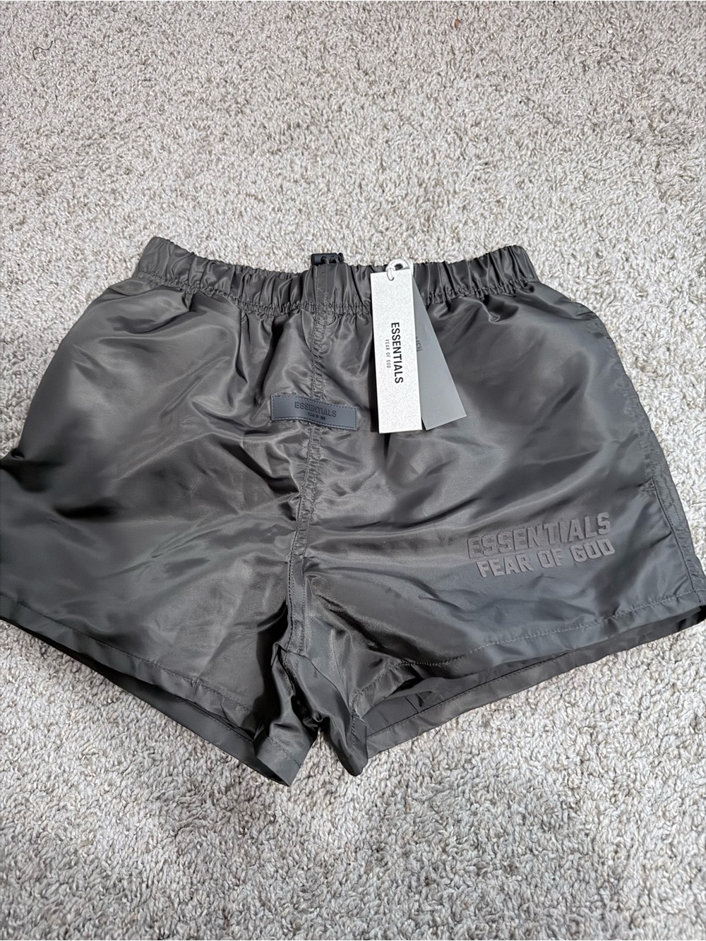 Essentials Fear Of God Men's Gray Athletic Shorts